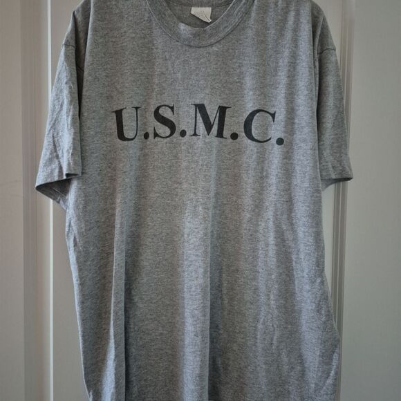 VINTAGE US Marine Corps T-Shirt 80s L See Meausrements - Picture 7 of 8